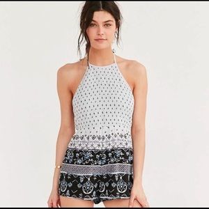NWOT Urban Outfitters Smocked Romper
